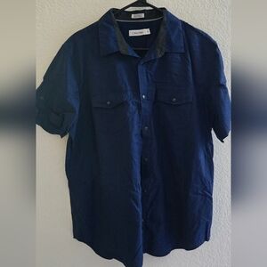 Calvin Klein Men's Navy Blue Shirt